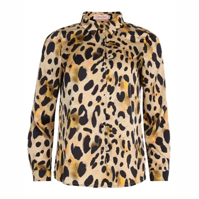Traffic People Women's When They See Me Leopard Shirt In Animal Print