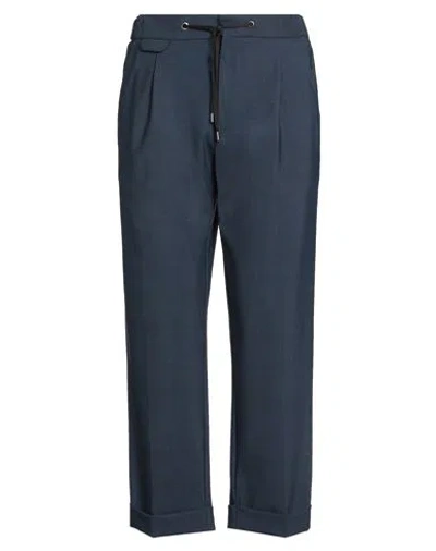 Traiano Man Pants Navy Size 38 Polyamide, Elastane