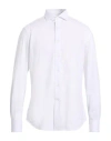 Traiano Man Shirt White Size 15 ¾ Polyester, Polyamide, Elastane In Multi