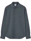 Traiano Milano Button-down Shirt In Grey