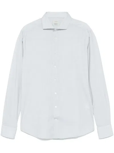 Traiano Milano Cutaway-collar Shirt In Green
