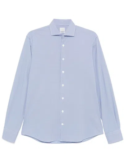 Traiano Milano Geometric-pattern Shirt In White