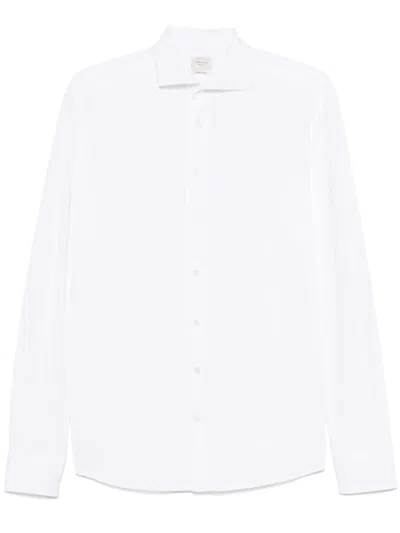 Traiano Milano Textured Shirt In White