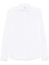 Traiano Milano Textured Shirt In White