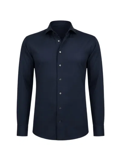 Traiano Milano Long-sleeve Buttoned Shirt In Multi