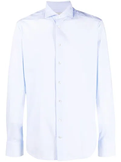 Traiano Milano Gestreiftes Traiano Rossini Hemd In Blue