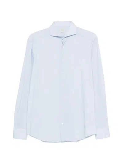 Traiano Milano Patterned Shirt In Blue