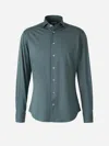 Traiano Milano Rossini Radical Shirt In Dark Green
