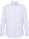 Traiano Milano Polka Dot Cutaway-collar Shirt In White