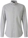 Traiano Milano Polka-dot Shirt In Grey