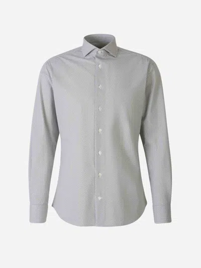 Traiano Milano Polka-dot Shirt In Motivo Lunares