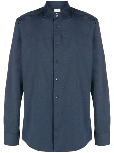 TRAIANO MILANO TRAIANO MILANO RIBBED LONGSLEEVED SHIRT