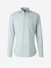 Shop Traiano Milano Rossini Radical Shirt In Mint Green