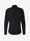 Traiano Milano Spread-collar Shirt In Black