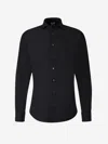 Traiano Milano Spread-collar Shirt In Black
