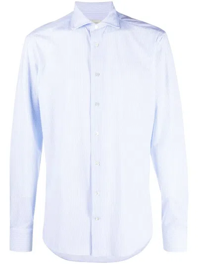 Traiano Milano Gestreiftes Traiano Rossini Hemd In Blue