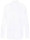 Traiano Rossini Radical White Plain Polyamide Polyester Shirt In White