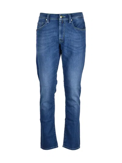 Tramarossa Blue Cotton Elastomultiester Elastane Men Jeans