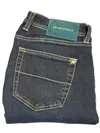 Tramarossa D524 Solid Cotton Super Stretch Jeans In Blue