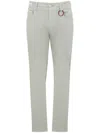 Tramarossa Grey Denim Jeans With Keychain Detail