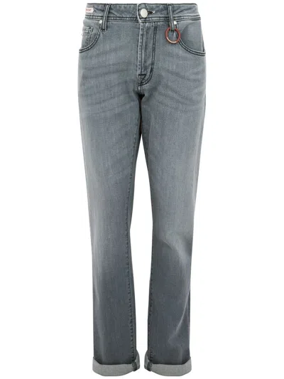 TRAMAROSSA GREY 'MICHELANGELO' JEANS IN COTTON