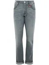 Tramarossa Grey 'michelangelo' Jeans In Cotton In Gray