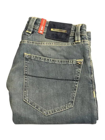 Tramarossa Leonardo Solid Cotton Jeans In Blue