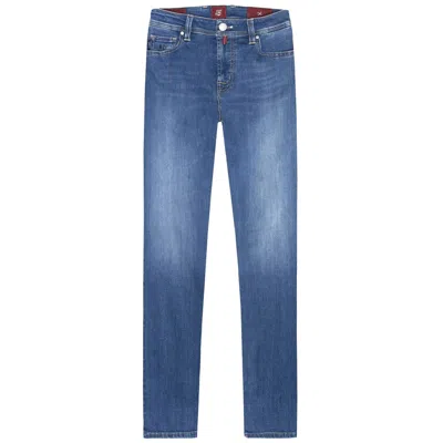 Tramarossa Light Blue Cotton Jeans & Trouser
