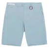 Tramarossa Light Blue Linen Men Short In Blue