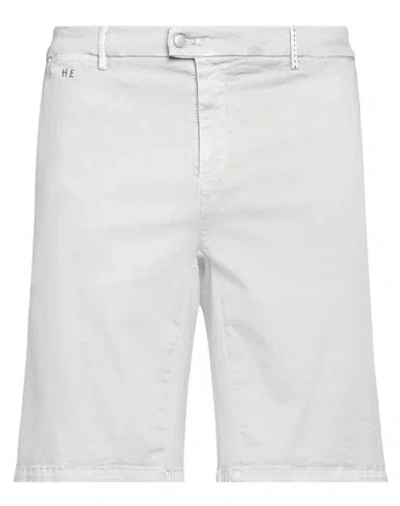 Tramarossa Man Denim Shorts Light Grey Size 38 Cotton, Polyester, Elastane
