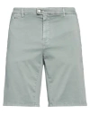 Tramarossa Man Denim Shorts Sage Green Size 38 Cotton, Polyester, Elastane In Sage Green