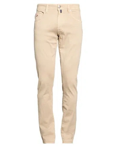 Tramarossa Man Jeans Beige Size 32 Cotton, Polyester, Elastane