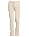 Tramarossa Man Jeans Beige Size 32 Cotton, Polyester, Elastane In Beige