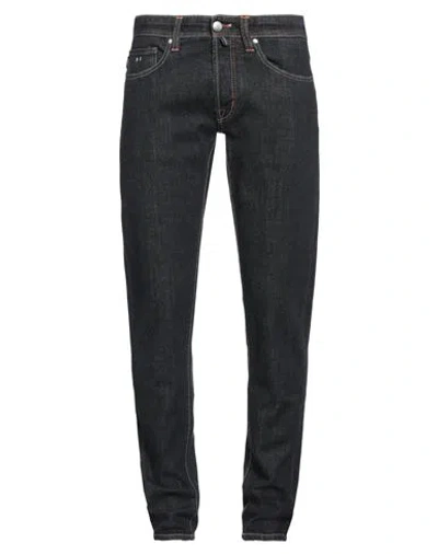 TRAMAROSSA TRAMAROSSA MAN JEANS BLACK SIZE 35 COTTON, POLYESTER