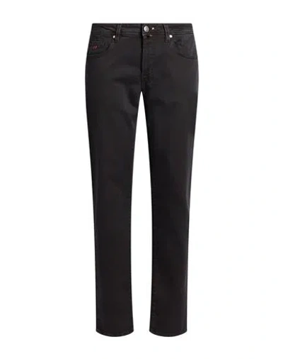 Tramarossa Man Jeans Black Size 36 Cotton, Polyester, Elastane