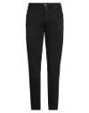 Tramarossa Man Jeans Black Size 40 Cotton, Recycled Polyester, Recycled Cotton, Elastane In Black