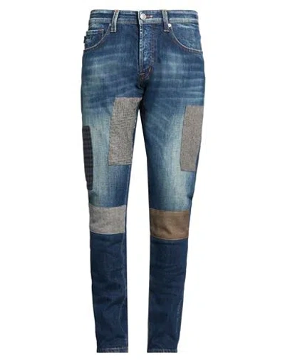 Tramarossa Man Jeans Blue Size 32 Cotton, Elastane In Multi
