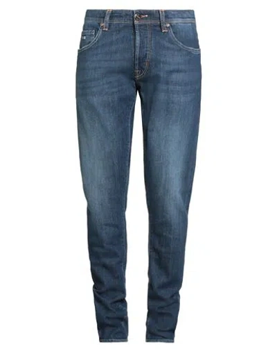 Tramarossa Man Jeans Blue Size 33 Cotton, Elastane