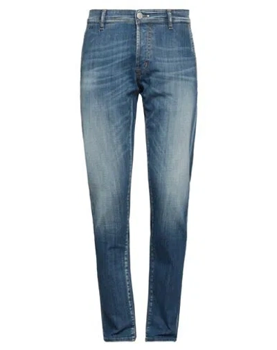 Tramarossa Man Jeans Blue Size 33 Cotton, Elastane