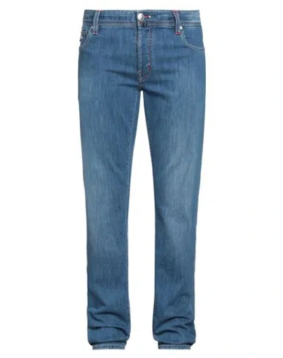 TRAMAROSSA TRAMAROSSA MAN JEANS BLUE SIZE 33 COTTON, ELASTANE