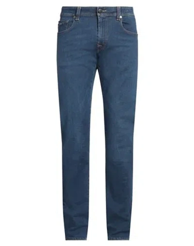 Tramarossa Man Jeans Blue Size 34 Cotton, Polyester, Elastane