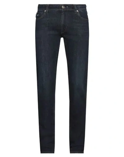 Tramarossa Man Jeans Blue Size 35 Cotton, Cashmere, Elastane