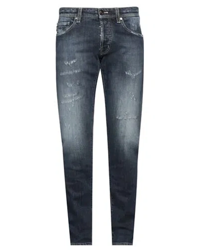 Tramarossa Man Jeans Blue Size 35 Cotton, Elastane