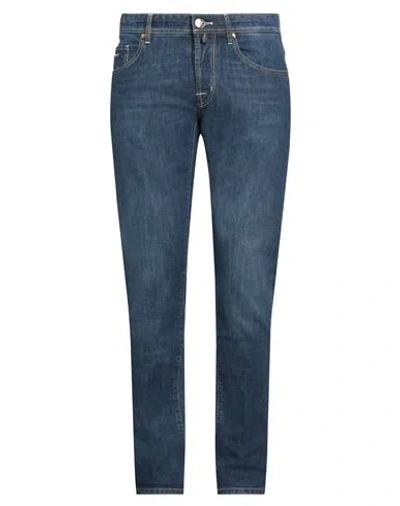 Tramarossa Man Jeans Blue Size 35 Cotton, Elastane