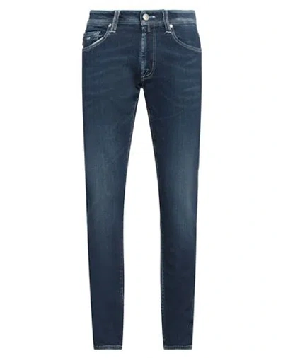 Tramarossa Man Jeans Blue Size 35 Cotton, Elastane