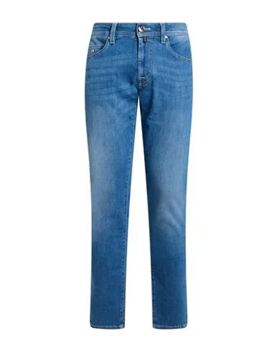 Tramarossa Man Jeans Blue Size 36 Cotton, T-400 Fiber, Elastane