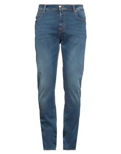 Tramarossa Man Jeans Blue Size 37 Cotton, T-400 Fiber, Elastane
