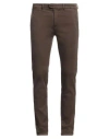 Tramarossa Man Jeans Dark Brown Size 38 Cotton, Polyester, Elastane In Brown