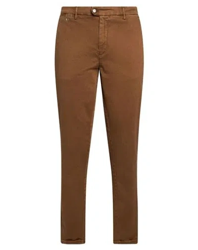 Tramarossa Man Jeans Brown Size 35 Cotton, Polyester, Elastane