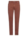 Tramarossa Man Jeans Brown Size 31 Cotton, Polyester, Elastane